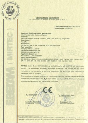 放線機CE證書
